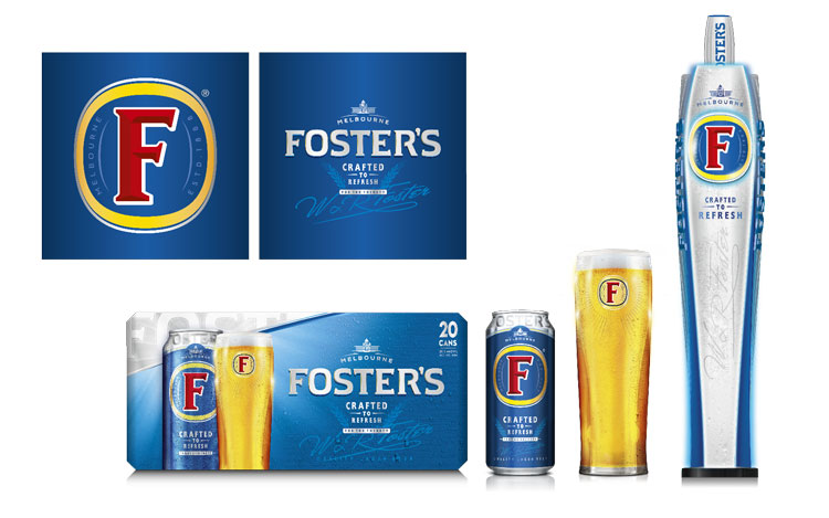 拉格啤酒福斯特Foster品牌新視覺識(shí)別包裝設(shè)計(jì)
